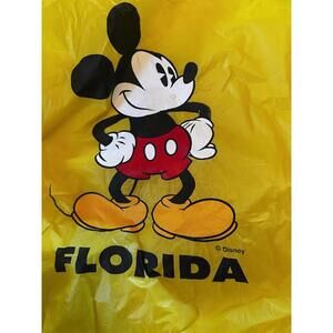 Disney Mickey Mouse Yellow Florida Rain Poncho OS